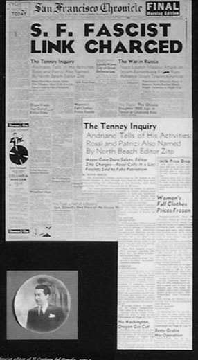 Photo of May, 1942 San Francisco Chronicle headlines